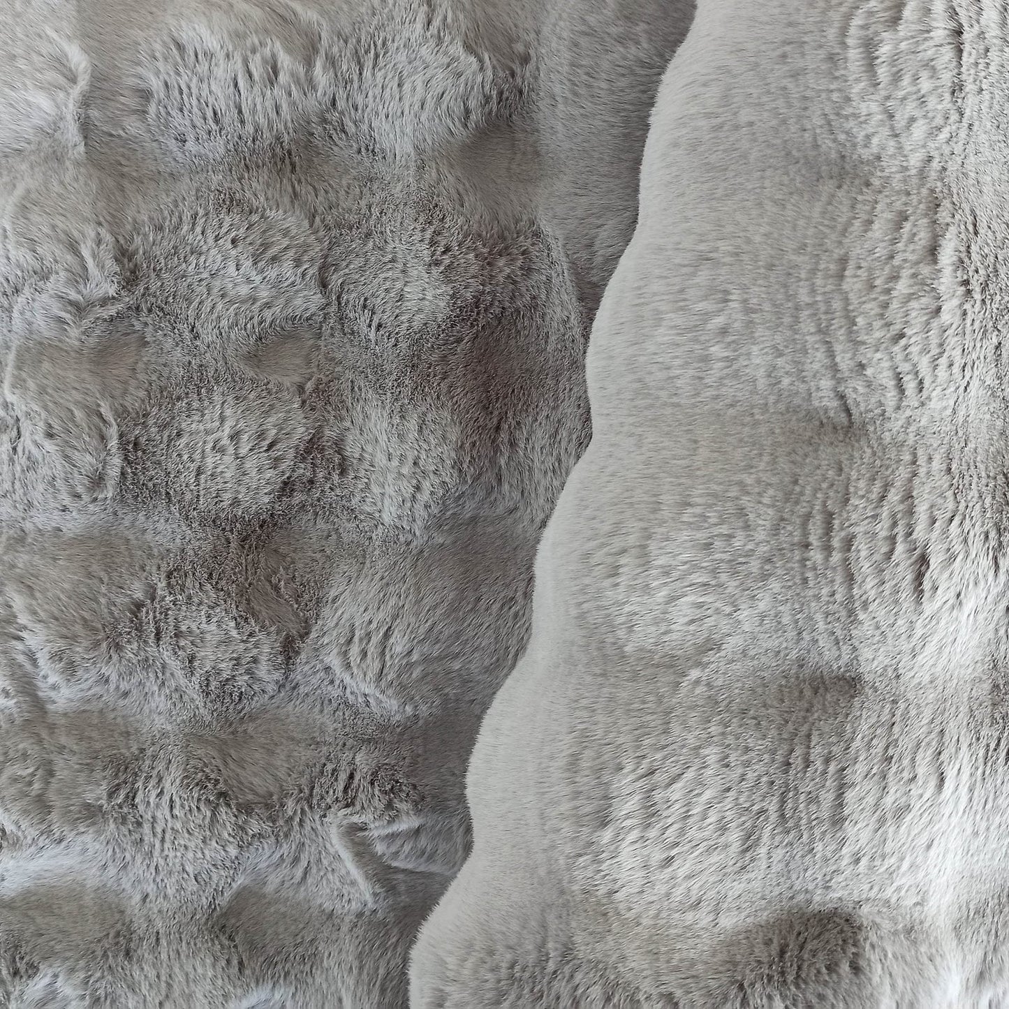 Moderner runder Luxus-Plüschteppich – Flauschiger Fleece-Teppich – Eleganter, weicher Teppich aus Kaninchenfellimitat für alle Räume | Bestseller | Waschbar