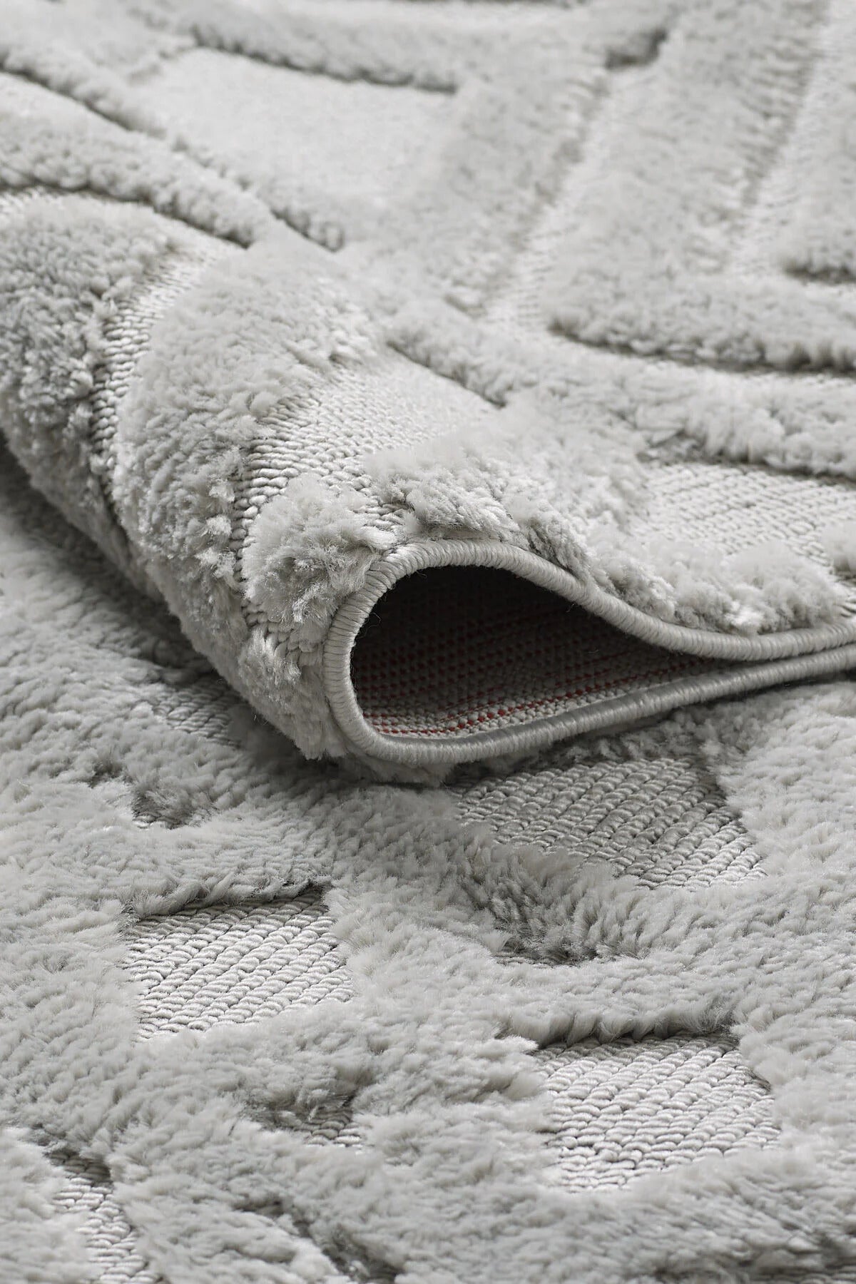 Grey Extra Soft Plush Area Rug – 30mm Thick Pile, 2500 gr/m² Premium Carpet