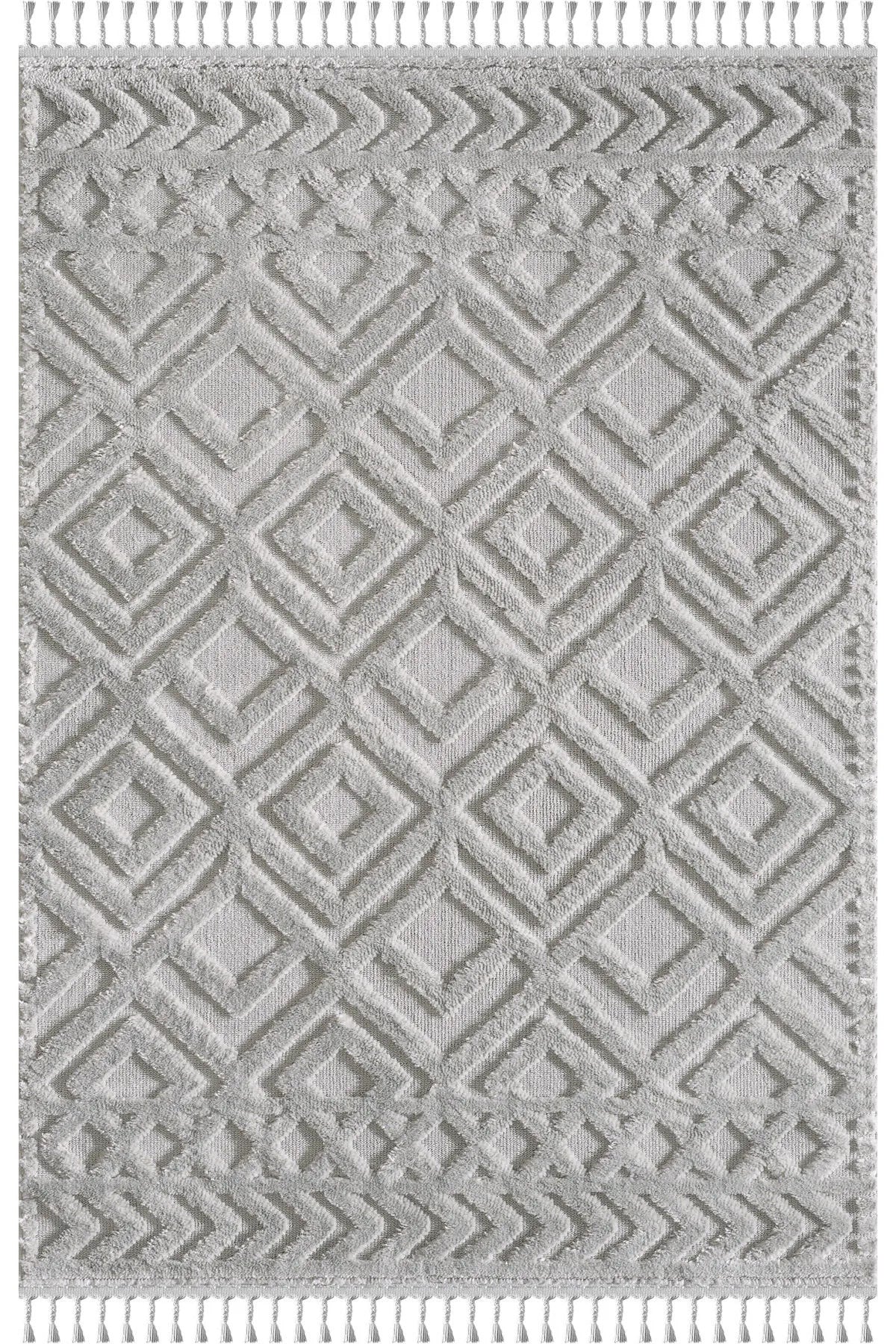 Grey Extra Soft Plush Area Rug – 30mm Thick Pile, 2500 gr/m² Premium Carpet