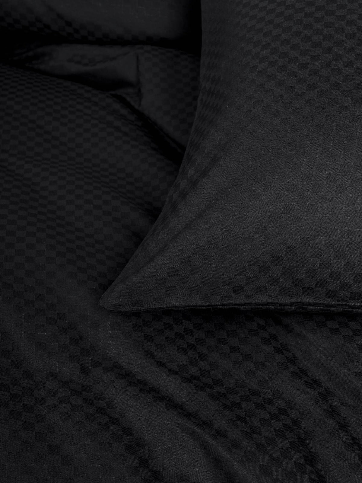 Bettwäsche-Set „Zeitlose Kollektion“ – Seidenschwarz | OEKO-TEX®-zertifiziert | 100 % Baumwolle, Ranforce – 144 TC