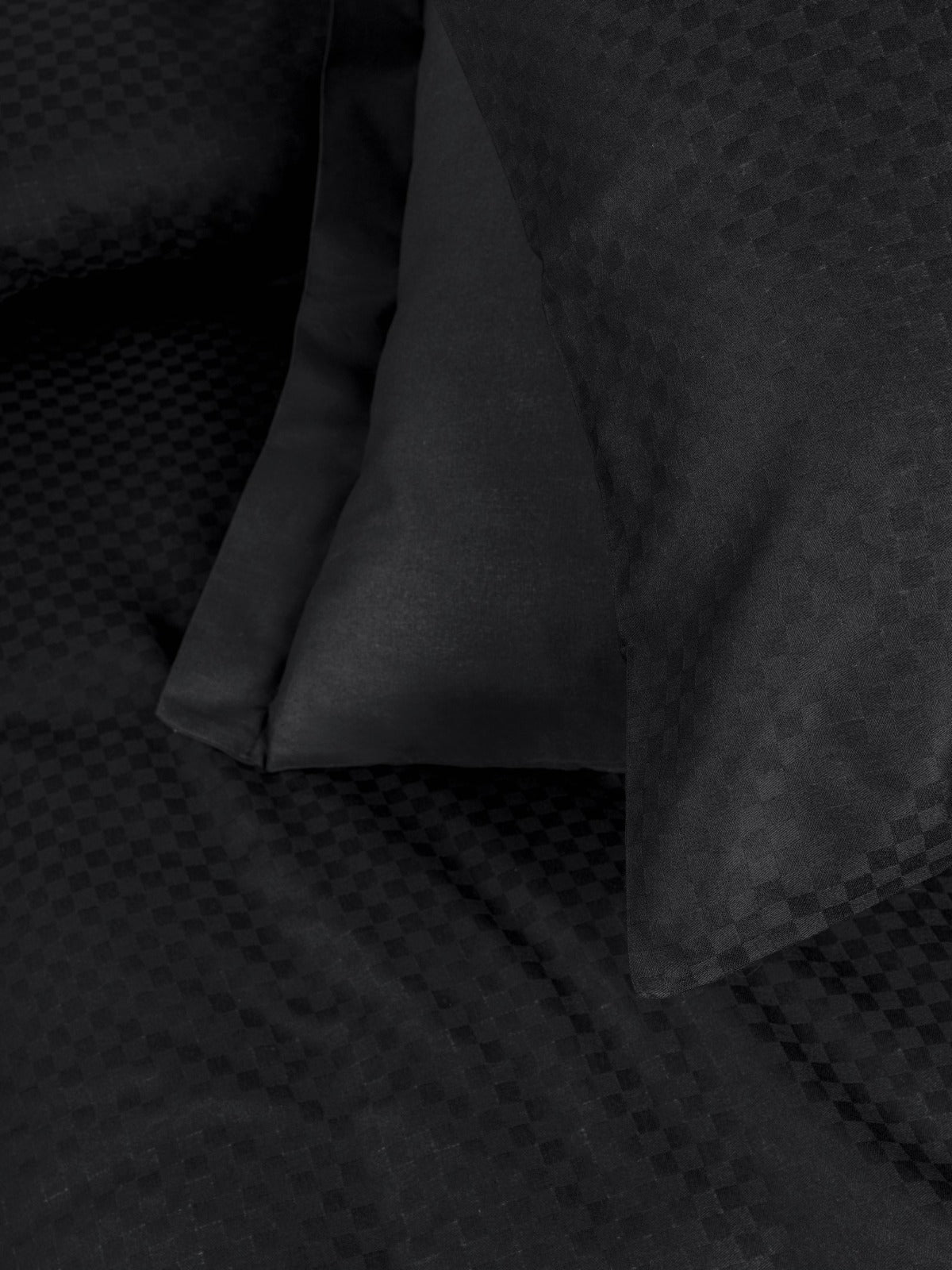 Bettwäsche-Set „Zeitlose Kollektion“ – Seidenschwarz | OEKO-TEX®-zertifiziert | 100 % Baumwolle, Ranforce – 144 TC
