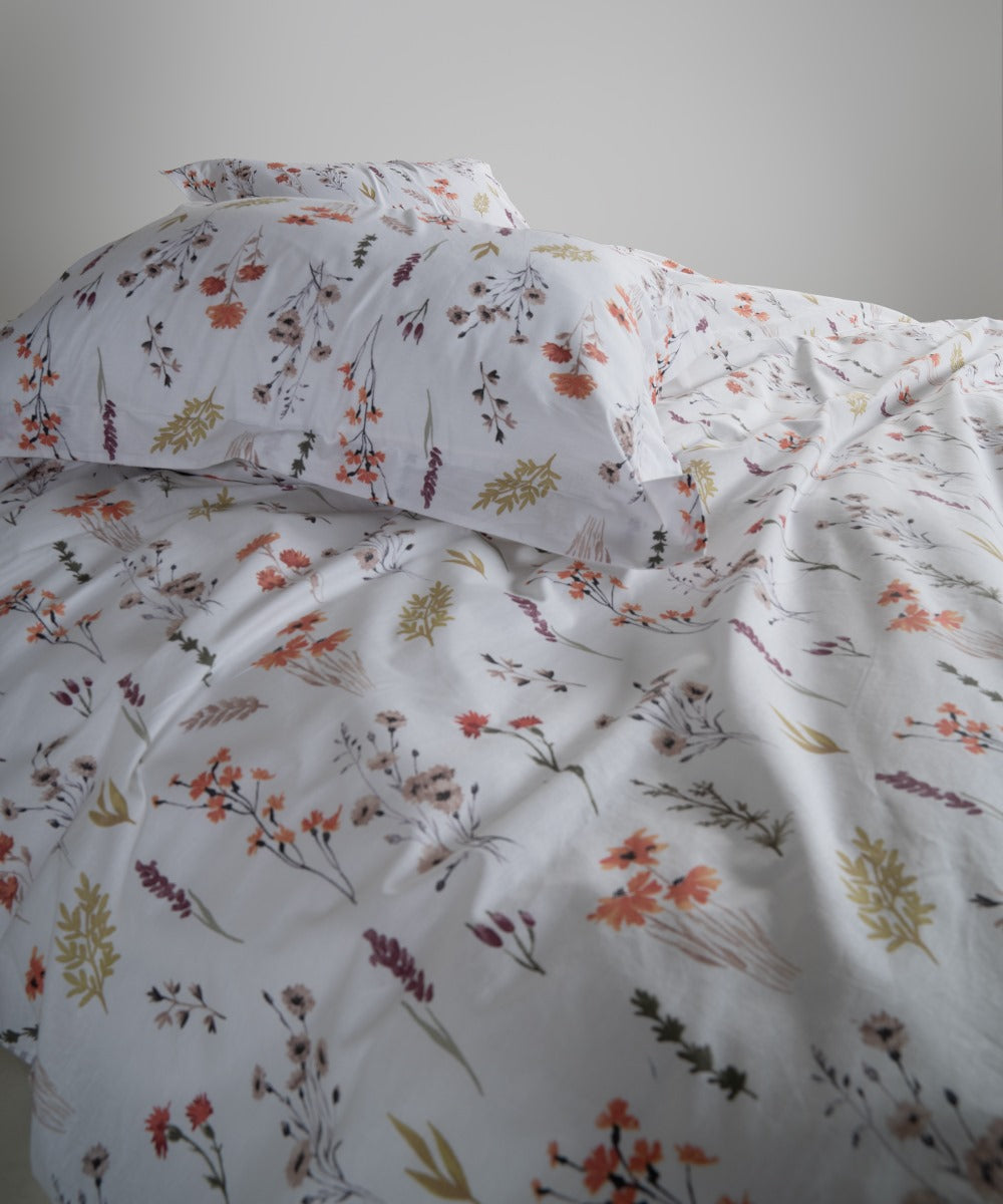 Bettwäsche-Set „Floral Dance“ | OEKO-TEX®-zertifiziertes Bettbezug-Set aus reiner Baumwolle – 144 TC