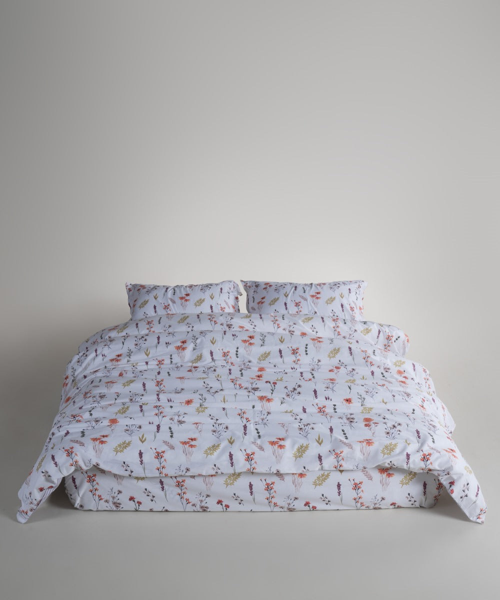 Bettwäsche-Set „Floral Dance“ | OEKO-TEX®-zertifiziertes Bettbezug-Set aus reiner Baumwolle – 144 TC