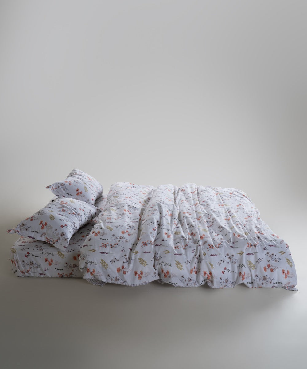 Bettwäsche-Set „Floral Dance“ | OEKO-TEX®-zertifiziertes Bettbezug-Set aus reiner Baumwolle – 144 TC