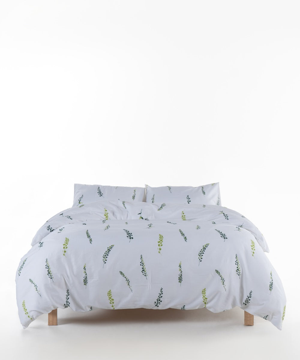 Olive Meadow | Bettwäsche-Set aus 210-Faden-Satin – OEKO-TEX®-zertifiziert
