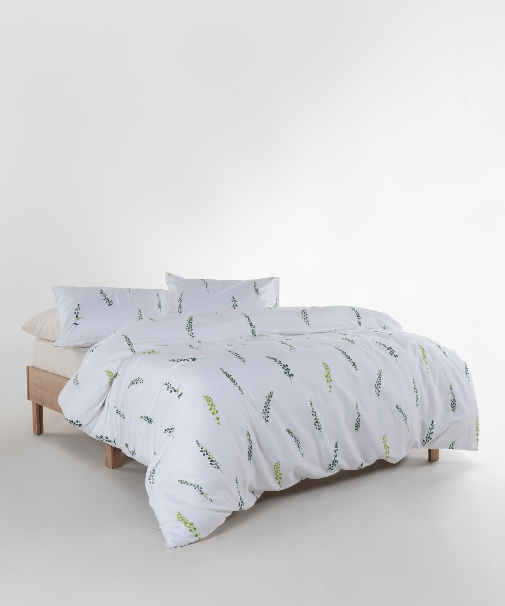 Olive Meadow | Bettwäsche-Set aus 210-Faden-Satin – OEKO-TEX®-zertifiziert