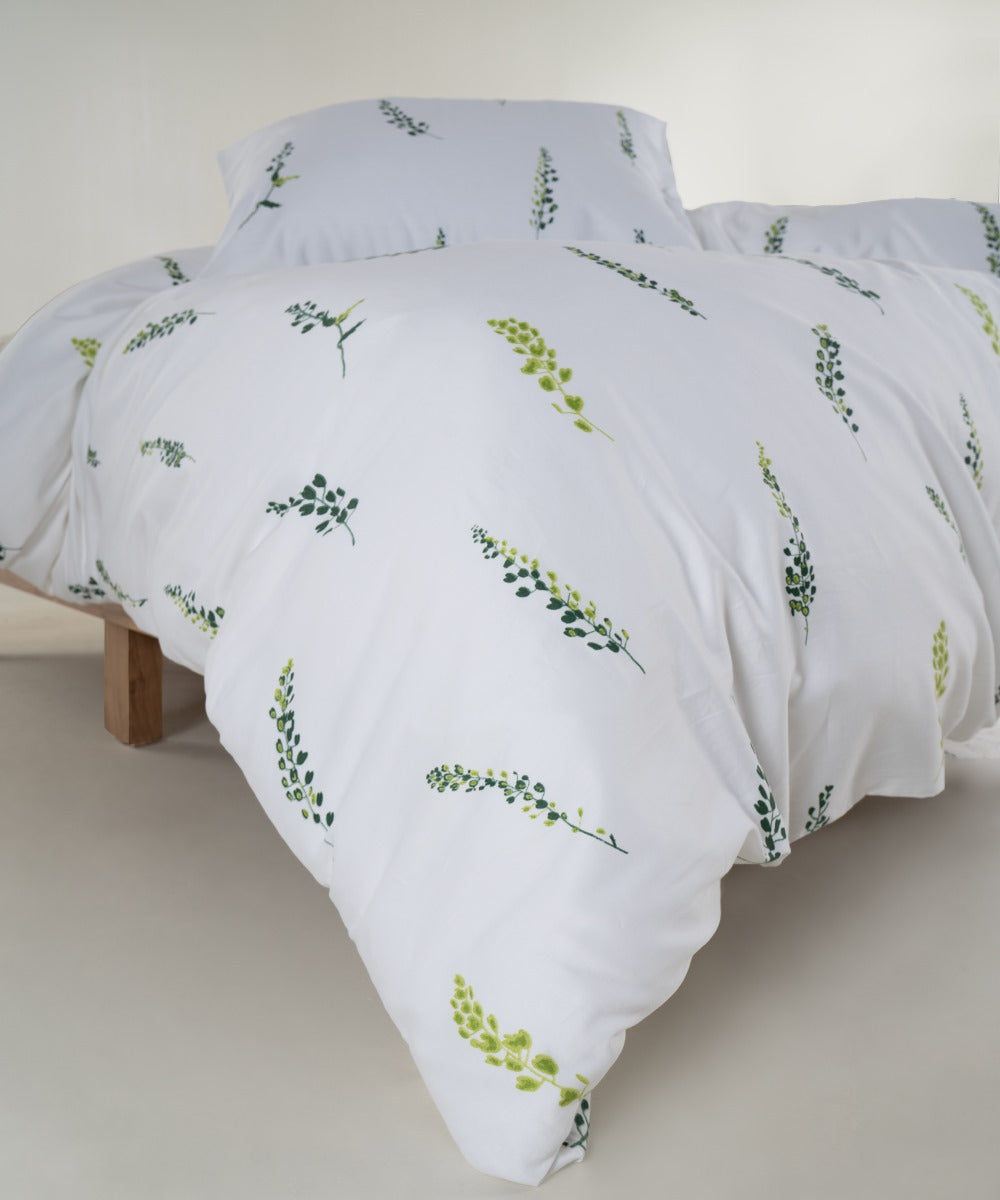 Olive Meadow | Bettwäsche-Set aus 210-Faden-Satin – OEKO-TEX®-zertifiziert