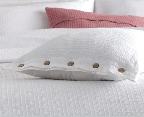 Como Bianco – Luxuriöse Bettwäschegarnitur aus reiner Baumwolle mit Knopfdetails | Mila Home