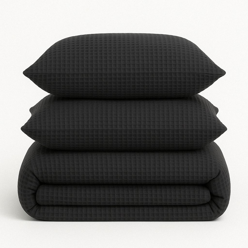 Luxuriöse Waffelpiqué-Tagesdecke – 100 % Baumwolle, Serene Hues | Mila Home 