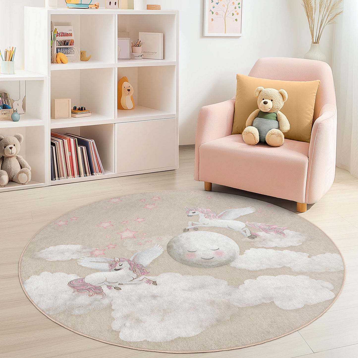 Verträumter Einhorn-Kinderteppich: Magische Spielmatte fürs Kinderzimmer