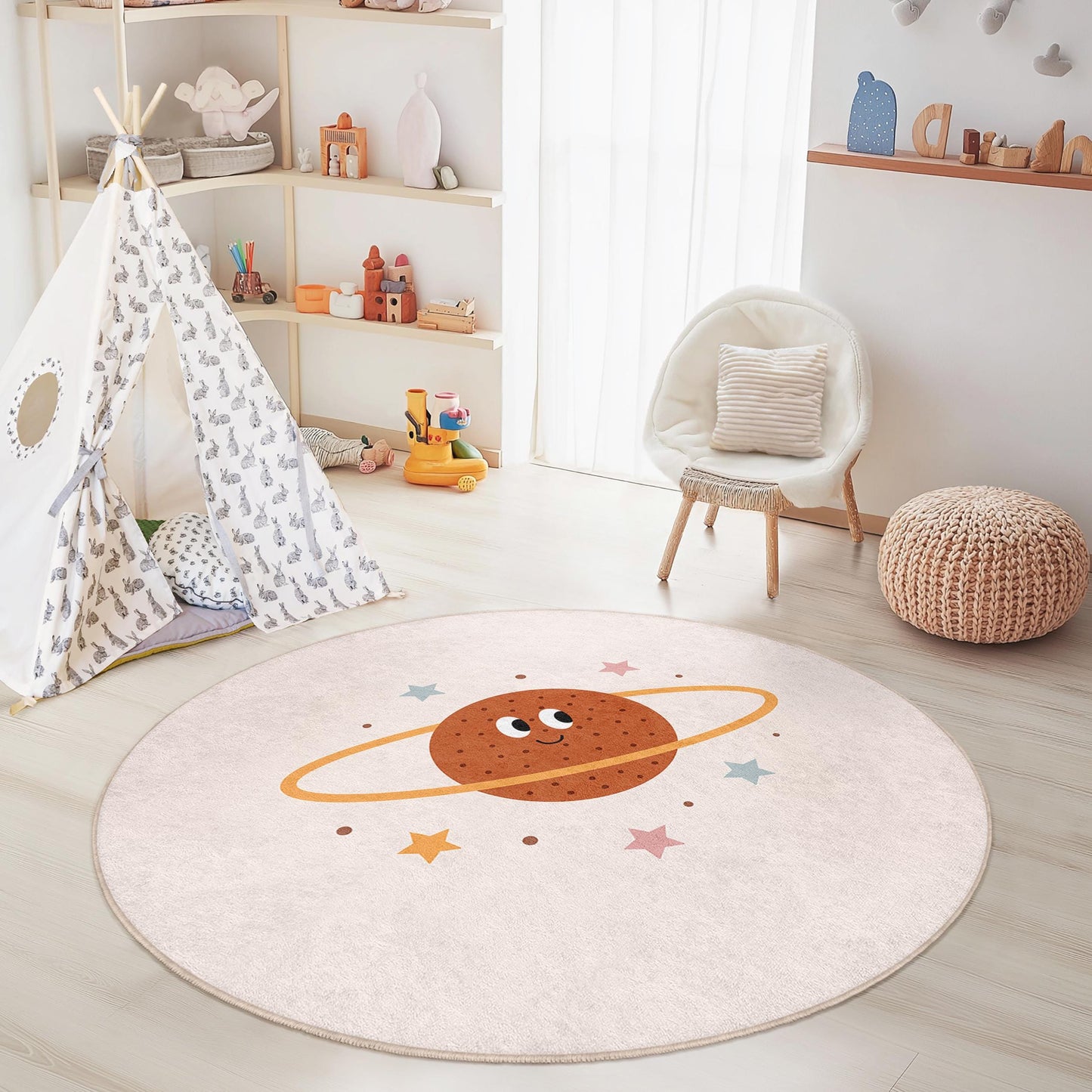 Planet Kids Teppich: Weiche Spielmatte für Kinderzimmer und Spielzimmer