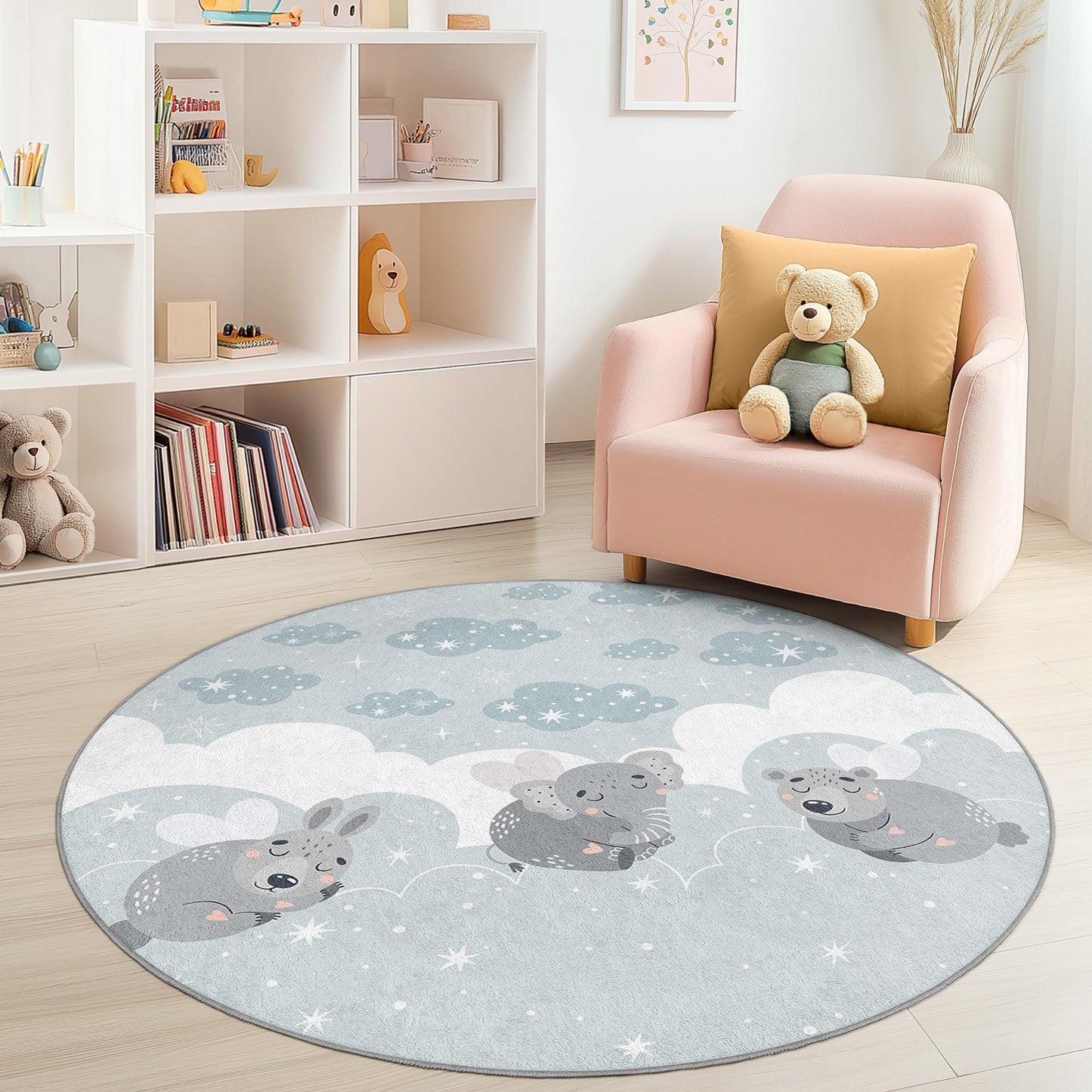 Spielteppich „Tierwolke“ für Kinder: Weiche Spielmatte fürs Kinderzimmer