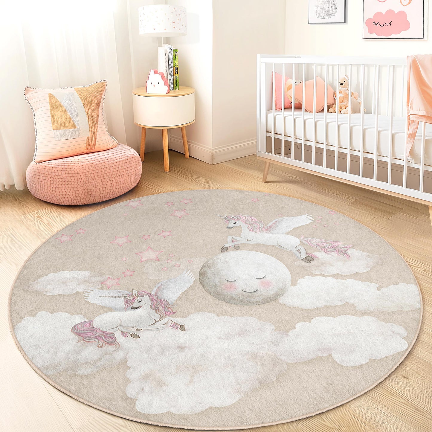 Verträumter Einhorn-Kinderteppich: Magische Spielmatte fürs Kinderzimmer