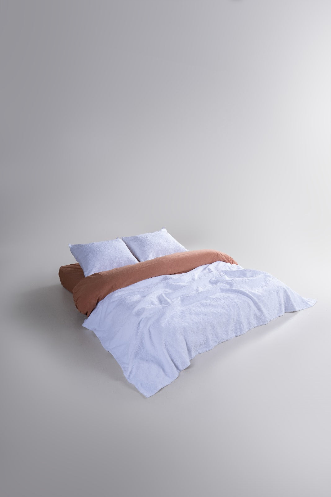 Rilievo Romantic White - Jacquard-Tagesdecke &amp; Kissenbezüge